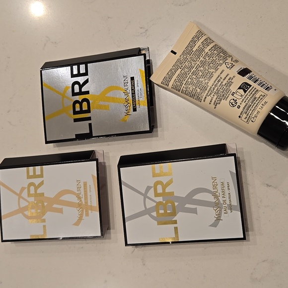 New YVES SAINT LAURENT body lotion  body balm Libre & 3x Libre samples bundle - Picture 3 of 3